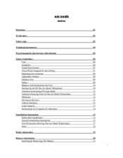 EZ Air Hawk User Manual