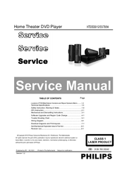Philips HTS5530/12/55/78/94 Service Manual