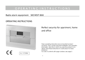 Security-Center SECVEST 868 Operating Instructions Manual