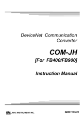 RKC INSTRUMENT DeviceNet COM-JH Instruction Manual