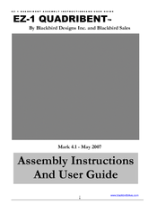 Blackbird EZ-1 Classic Quadribent User Manual