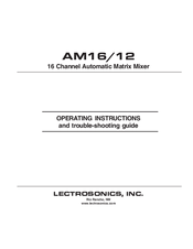 Lectrosonics AM16/12 Operating Instructions Manual