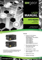 AVGear AVG-HD300 User Manual