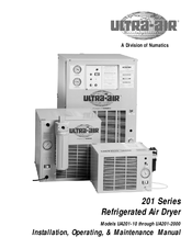 Ultra-air UA201-1000D Installation, Operating And Maintanance Manual