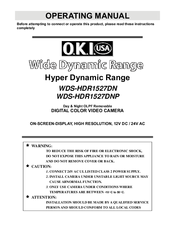 O.K.I. usa WDS-HDR1527DNP Operating Manual