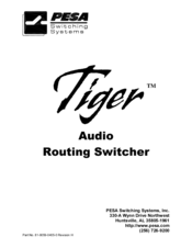 PESA Tiger Owner's Manual