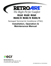 Retro Aire R22C Installation, Operation And Maintanance Manual