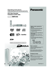 Panasonic Diga DMR-E65 Operating Instructions Manual