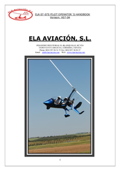 ELA Aviacion ELA 07 Operator's Handbook Manual