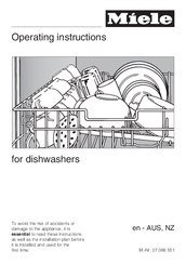 Miele G 1XXX Operating Instructions Manual