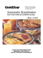 Goldstar HB-152CE Instructions & Cooking Manual
