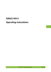 Grace MX II Operating Instructions Manual