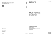 Sony DFS-900M Operating Instructions Manual