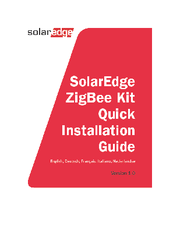 SolarEdge ZigBee Quick Installation Manual