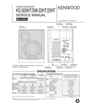 Kenwood SW-25HT Service Manual