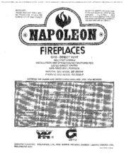 Napoleon GD 3200-N Installation And Operation Instructions Manual
