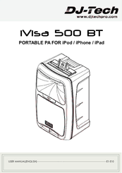 DJ-Tech iVisa 500 BT User Manual