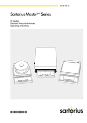 Sartorius LP Models Operating Instructions Manual