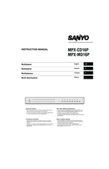 Sanyo MPX-MD16P Instruction Manual