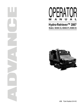 Advance acoustic Hydro-Retriever 2067 Operator's Manual