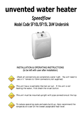 Hyco SpeedFlow sf10l Installation & Operating Instructions