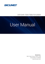 Sicunet SHR-8004 User Manual