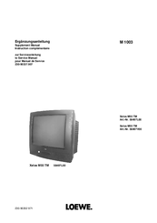 Loewe Xelos M55 TM (M1003) Service Manual