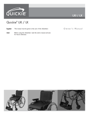 Quickie LX Owner's Manual