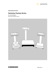 Sartorius Factory Series FC2CCE-S Operating Instructions Manual