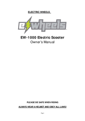 E-Wheels EW-1000 Owner's Manual