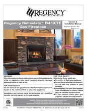 Regency Fireplace Products B41XTE-LP1 Owners And Installation Manual