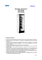 saro SC 390 Operating Instructions