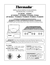 Thermador GP24WK Installation Instructions Manual