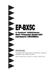 EPOX EP-BX5C Manual