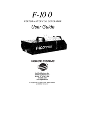 High End Systems F-100 User Manual