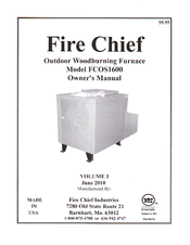 Fire Chief FCOS1600 Owner's Manual