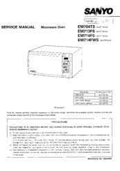 Sanyo EM713FS Service Manual