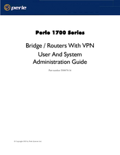 Perle P1705 User And System Administration Manual