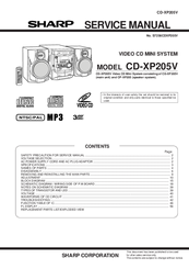 Sharp CD-XP205V Service Manual