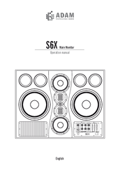 Adam S6X Operation Manual