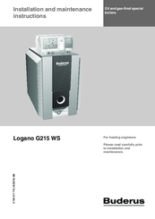 Buderus Logano G215 WS Manuals | ManualsLib