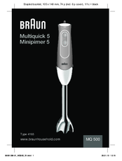 Braun Multiquick 5 MQ 500 Manual