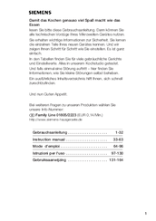 Siemens HF15G240 User Manual