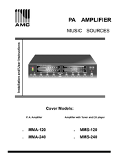AMC MMS-120 Installation And User Instructions Manual
