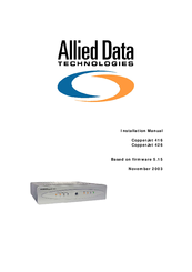 Allied Data Technologies CopperJet 426 Installation Manual