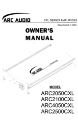 Arc Audio ARC2050CXL Owner's Manual