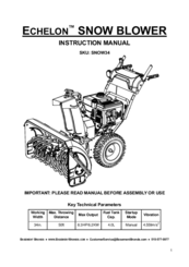 Echelon SNOW 34 Instruction Manual