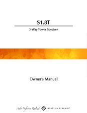 Induction Dynamics S1.8T Owner's Manual