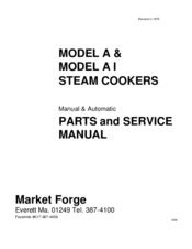 Market Forge Industries A Parts And Service Manual