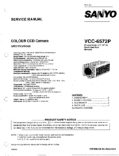 Sanyo VCC-6572P Service Manual